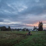 Dirtbikes and a beautiful sunset