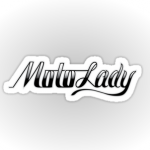 MotoLady 4" sticker