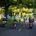 Not everyone was topless on the ride to the Womens Motorcycle Exhibit gallery premier in Portland Oregon