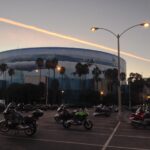 Long Beach Convention Center with motorcycle parking for the International Motorcycle Show